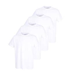 Götzburg Herren 4er Pack Basic T-Shirt mit Rundhalsausschnitt (Weiss) 54 von Götzburg