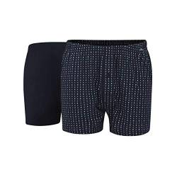 Götzburg Herren Shorts Boxershorts, Blau (Navy-Navy 8429), XXX-Large (Herstellergröße: 9) (2er Pack) von Götzburg