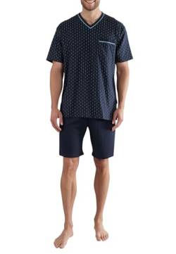 Götzburg Herren Shorty, Kurzarm, Baumwolle, Single Jersey, Navy, Bedruckt 64 von Götzburg