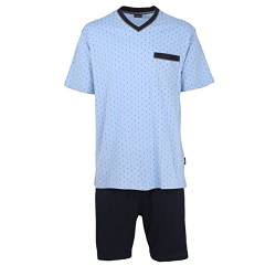 Götzburg Herren Shorty, Kurzarm, Baumwolle Single Jersey, blau Bedruckt 54 von Götzburg