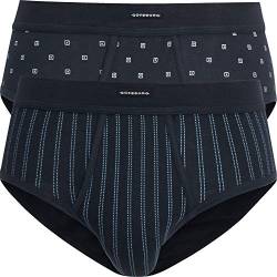 Götzburg Herren-Slip 2er-Pack Marine Größe 5 von Götzburg