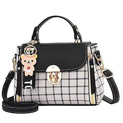 Damen Tasche Sale Leder Taschen Damen Sale Handtaschen für Damen stilvoll Handtaschen für Damen Damenhandtasche Handtaschen für Frauen Prime Black von Gofeibao