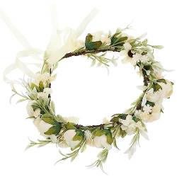 Gogogmee Brautgirlande Brautjungfern Stirnband Blumenkronen Für Frauen Blumen Stirnband Tee Party Zubehör Für Frauen Blumenkrone Für Mädchen Blumenmädchen Krone Blumenmädchen von Gogogmee