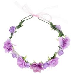 Gogogmee Hochzeit Blumen Haarband Haarschmuck Für Damen Blumengirlande Haargirlande Florales Stirnband Boho-haarschmuck Hochzeit Stirnband Hochzeit Fest Blütenkopf Braut Die Blumen von Gogogmee