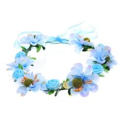 Gogogmee Hochzeit Blumen Haarband -dekor - Blumenmädchenkrone Wald-wald-stirnband Kleiner Schaumlöffel Perlengirlande Haarbänder Für Babys Blumengirlande Mori Blütenkopf Braut von Gogogmee