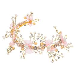 Gogogmee Kunstperlen Stirnband Modische Damen Stirnbänder Blumenmädchen Kopfschmuck Strass Stirnbänder Für Frauen Modische Damen Stirnbänder Mädchen Stirnbänder Kleine Mädchen von Gogogmee