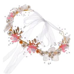 Gogogmee Stirnband Blumenmädchen Haarschmuck Blumenmädchen Haarschmuck Für Hochzeit Kleinkind Blumenkrone Haarschmuck Für Mädchen Hochzeit Blumenmädchen Kopfschmuck Blumenkrone Für Mädchen von Gogogmee