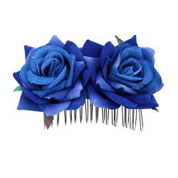 Mädchen-Haarspangen, Blumen-Haarspangen für Frauen, Braut-Kopfschmuck für Hochzeit, Haar, Kopfschmuck für Bräute, Haarschmuck für Kinder, Damen-Haarspangen, Rosen- , Kamm, Miss von Gogogmee