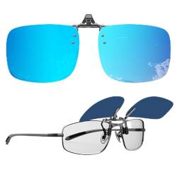 Goiteia Polarisierte Sonnenbrille Clip für Brillenträger - Sonnenbrille Zum Aufstecken Polarisiert, Sonnenbrillen Aufsatz Brille Damen Herren von Goiteia