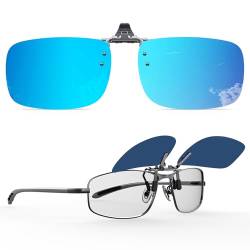 Goiteia Polarisierte Sonnenbrille Clip für Brillenträger - Sonnenbrille Zum Aufstecken Polarisiert, Sonnenbrillen Aufsatz Brille Damen Herren von Goiteia