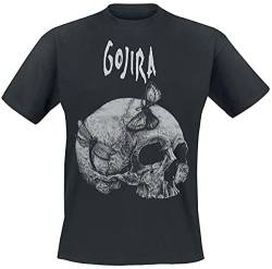 Gojira Moth Skull Männer T-Shirt schwarz S von Gojira