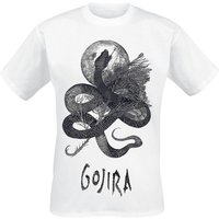 Gojira T-Shirt - Serpent Moon - S bis XXL - für Männer - Größe M - weiß  - Lizenziertes Merchandise! von Gojira