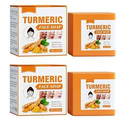 Ginger Tumeric Soap, Turmeric Ginger Soap, Skin Whitening Dark Spots Lightening Acne Brightening Soaps, Reduces Acne & Dark Spot & Cleanses Skin (2pcs) von Gokame