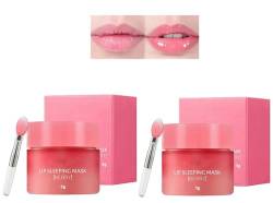 Gokame Sleeping Lip Mask - Lippenschlafmaske - Lip Sleeping Care Special Mask Care Moisture Korean Lip Balm Smooth - Lip Sleeping Mask - Suitable for Dry Chapped Peeling Cracked Lips (2bottles) von Gokame