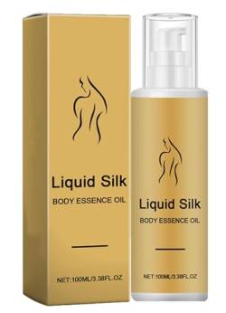 Silk Body Essence Oil, Beauty Liquid Body Silk Oil, Liquid Body Essence Oil, Silk Body Firming Moisturizing Lotion for Anti Wrinkle, Reduce Fine Lines, Smooth Skin (1pcs) von Gokame