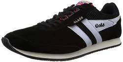 Gola Blade Suede Herren Sneaker, Schwarz (Black/White/Red), 45.5 EU von Gola