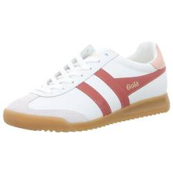 Gola Damen Torpedo Leather Sneaker, Weiß/Ton/Perlrosa, 11 von Gola