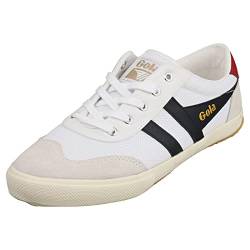 Gola Herren Badminton Mesh Sneaker, White/Navy/Deep Red, 46 EU von Gola