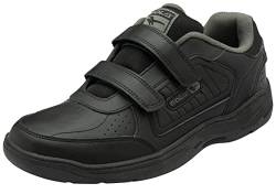 Gola Herren Belmont 2 Wide Twin BAR Walking Shoe, Black, 47 EU von Gola