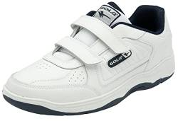 Gola Herren Belmont 2 Wide Twin BAR Walking Shoe, White/Navy, 41 EU von Gola