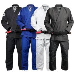 Gold BJJ Foundation Gi - Pearl Weave Jiu Jitsu Gi für Männer und Frauen - IBJJF Wettbewerb Legal BJJ Gi, GRAU, A2 von Gold BJJ