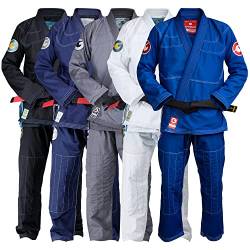 Gold BJJ Jiu Jitsu Gi – Aeroweave Ultra Lightweight Gi – Sanforisierte brasilianische Jiu Jitsu Uniform für Herren von Gold BJJ