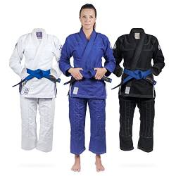 Gold BJJ Jiu Jitsu Gi – Ultraleichtes Damen Aeroweave – IBJJF Wettbewerbsgeprüft, leichte Uniform für Frauen (Blau, F1) von Gold BJJ