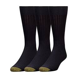 Gold Toe Canterbury Herren-Socken, groß und hoch, schwarz, X-Large von Gold Toe