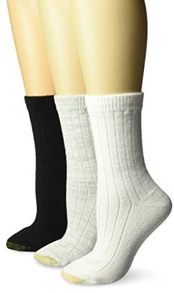 Gold Toe Damen Socken, Einfarbig Gr. One size, Grey White Black von Gold Toe