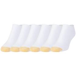 Gold Toe Damen Sport Cushion No Show Socken 6 Paar, Weiß, Medium von Gold Toe