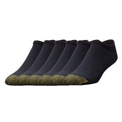 Gold Toe Herren 656f Cotton No Show Athletic Socks, 6 Pairs Freizeit Socken, Schwarz, XL EU von Gold Toe