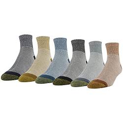 Gold Toe Herren 656p Cotton Quarter Athletic Socks, Multipairs Socken, Rost sortiert (6 Paar), L EU von Gold Toe