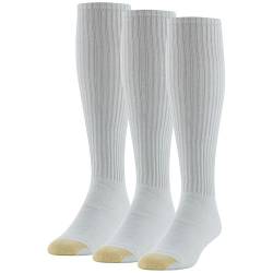 Gold Toe Herren Ultra Tec Performance Over-the-wadensocken, Mehrere Paar Socken, Weiß (3 Paar), L EU von Gold Toe