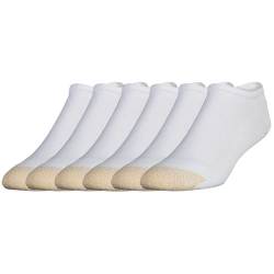 Gold Toe Men's Cotton Liners Athletic Sock, White, 6-Pack Size 10-13 von Gold Toe