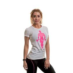 Gold's Gym Damen Muscle Joe Ladies Fitted Premium Sport T-Shirt, Weiß (White White), XS von Gold's Gym