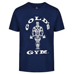 Gold's Gym Herren Ggtop009 Kapuzenshirt mit Langen Ärmeln Gym T-Shirt, Marineblau/weiß, M von Gold's Gym
