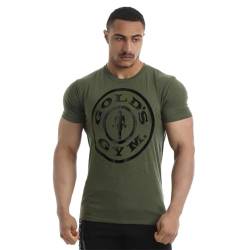 Gold's Gym Herren Ggts149 Gym T-Shirt, Army/Schwarz, L von Gold's Gym