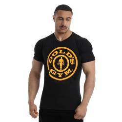 Gold's Gym Herren Ggts149 Gym T-Shirt, schwarz/Gold, S von Gold's Gym