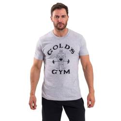 pan world brands limited Herren Ggcjts150 Gym T-Shirt, Hellgrau meliert/Schwarz, XL von Gold's Gym