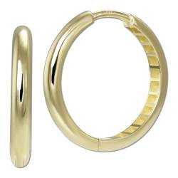 GoldDream Creole Shine 20mm Ohrring 333er Gelbgold Echtschmuck GDO5699Y Gold Creole von GoldDream