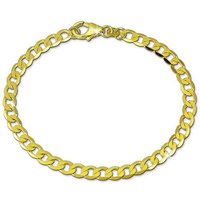 GoldDream Goldarmband GoldDream 19cm Armband Panzer facettiert (Armband), Damen Armband (Panzer) ca. 19cm, 333 Gelbgold - 8 Karat, Farbe: gold von GoldDream