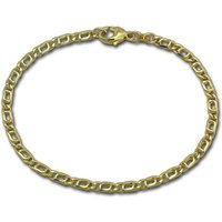 GoldDream Goldarmband GoldDream 8 Karat Armband 19cm 333er (Armband, Armband), Echtgold Armband (Tigerauge hohl) ca. 19cm, Gold, 333er Gelb Gold - 8 von GoldDream