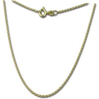 GoldDream Goldkette GoldDream Collier Halskette 8K Gold (Collier), Damen Colliers Halskette 34cm, 333 Gelbgold - 8 Karat Echtgold, 333er von GoldDream
