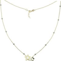 GoldDream Goldkette GoldDream Damen Colliers Halskette (Collier), Damen Colliers Halskette (Sterne) 44cm bis 46cm, 333 Gelbgold - 8 Kara von GoldDream