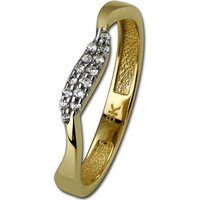 GoldDream Goldring GoldDream 8 Kt Gold Ring Gr.54 Welle (Fingerring), Fingerring Größe 54 (17,2), 333 Gelbgold - 8 Karat (Welle) Echtgold, 3 von GoldDream