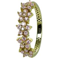 GoldDream Goldring GoldDream Gold Ring Blumen Gr.58 (Fingerring), Damen Ring Blumen, 58 (18,5), 333 Gelbgold - 8 Karat, gold, rosa von GoldDream