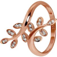 GoldDream Goldring GoldDream Gold Ring Gr.54 Ranke (Fingerring), Damen Ring Ranke aus 333 Rosegold - 8 Karat, Farbe: rose, weiß von GoldDream