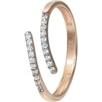 GoldDream Goldring GoldDream Gold Ring Gr.60 Line (Fingerring), Damen Ring Line aus 333 Rosegold - 8 Karat, Farbe: rosé, weiß von GoldDream