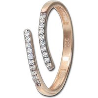 GoldDream Goldring GoldDream Ring Damen Gr. 56 Line 8K (Fingerring), Damen Ring Echtgold, 333er Rosegold, rosé, weiß, Line von GoldDream