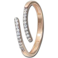 GoldDream Goldring GoldDream Ring Damen Gr. 60 Line 8K (Fingerring), Damen Ring Echtgold, 333er Rosegold, rosé, weiß, Line von GoldDream